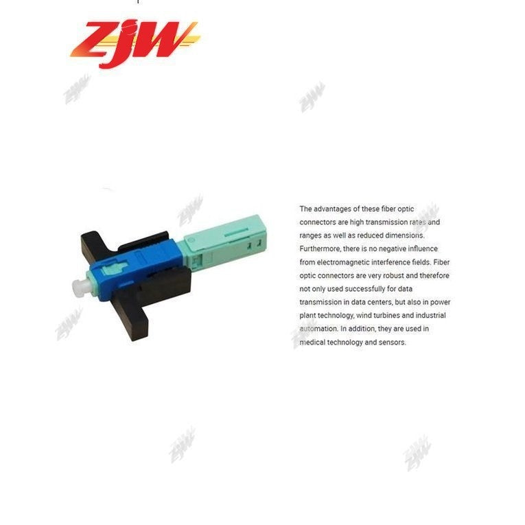 ZJW Fibre Optic SC Connector Butterfly SC Connector Fiber Optical Connector