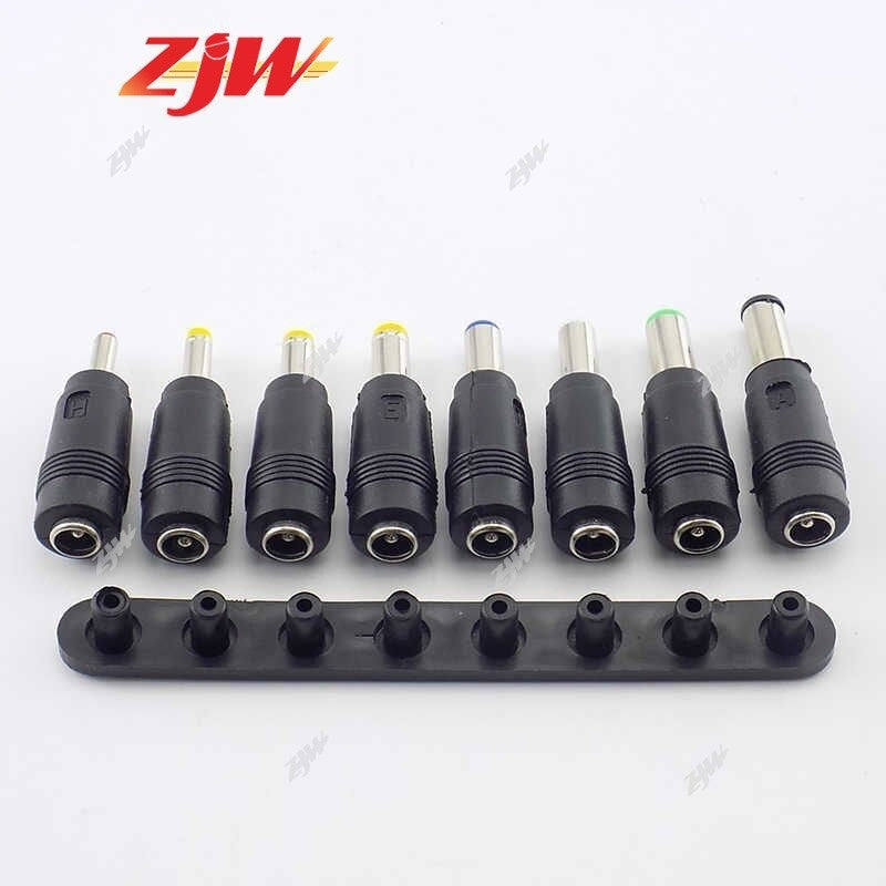 ZJW 8 Types  5.5X 2.1 MM DC Power Jack Female Plug Adapter Connectors Plug Connector Tips