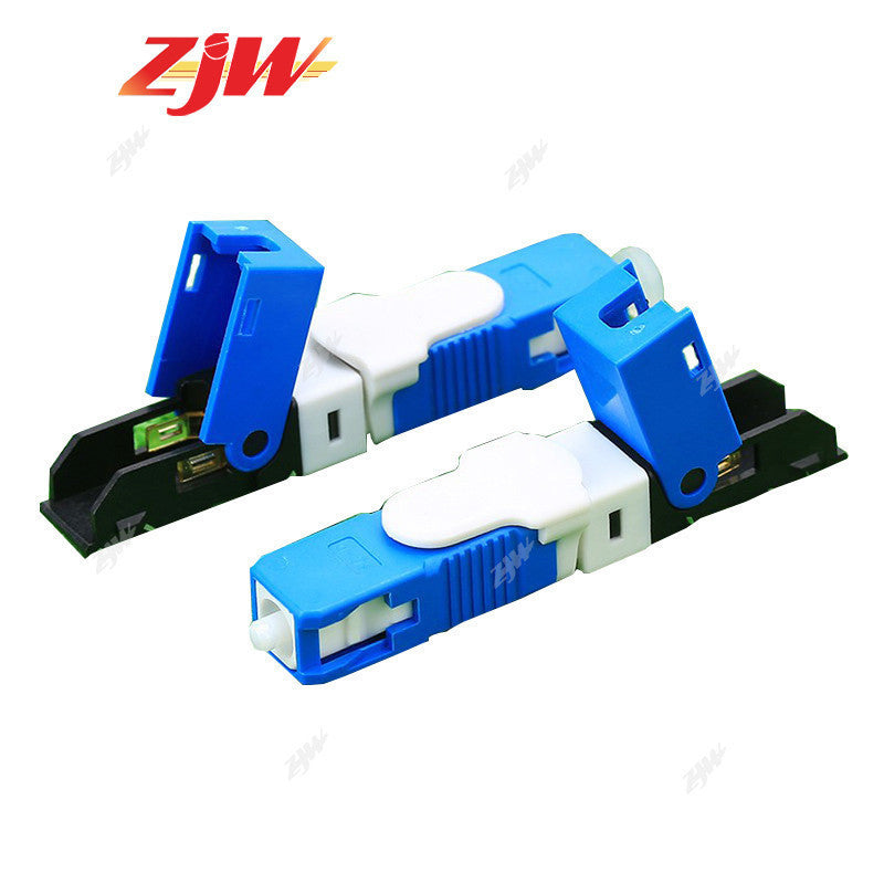 ZJW FTTH 5PCS Embedded Type Fast Connector SC UPC/APC Single Mode ESC250D Fast Connector