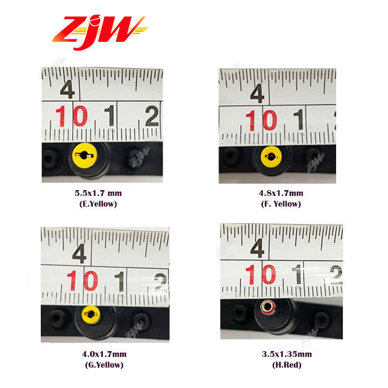 ZJW 8 Types  5.5X 2.1 MM DC Power Jack Female Plug Adapter Connectors Plug Connector Tips