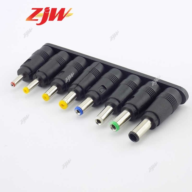 ZJW 8 in 1 5.5X 2.1 MM DC Power Jack Female Plug Adapter Connectors Plug Connector Tips