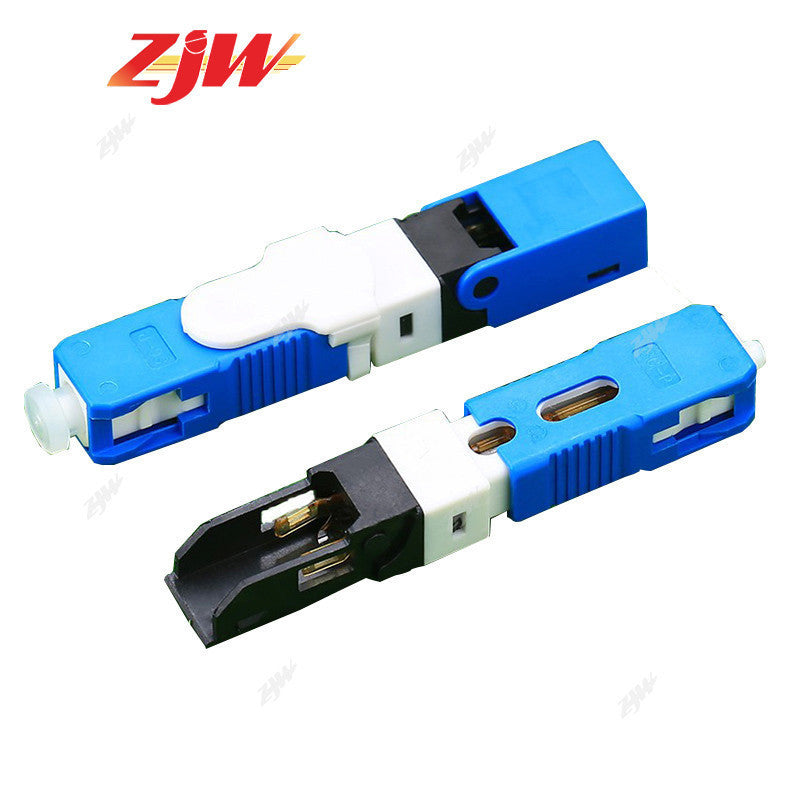ZJW FTTH 5PCS Embedded Type Fast Connector SC UPC/APC Single Mode ESC250D Fast Connector