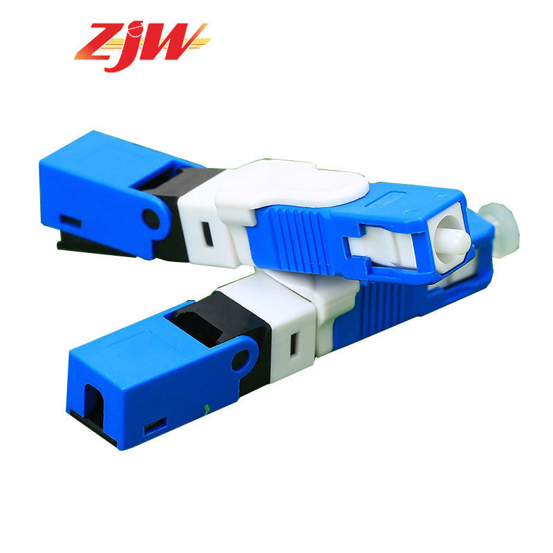 ZJW FTTH 5PCS Embedded Type Fast Connector SC UPC/APC Single Mode ESC250D Fast Connector