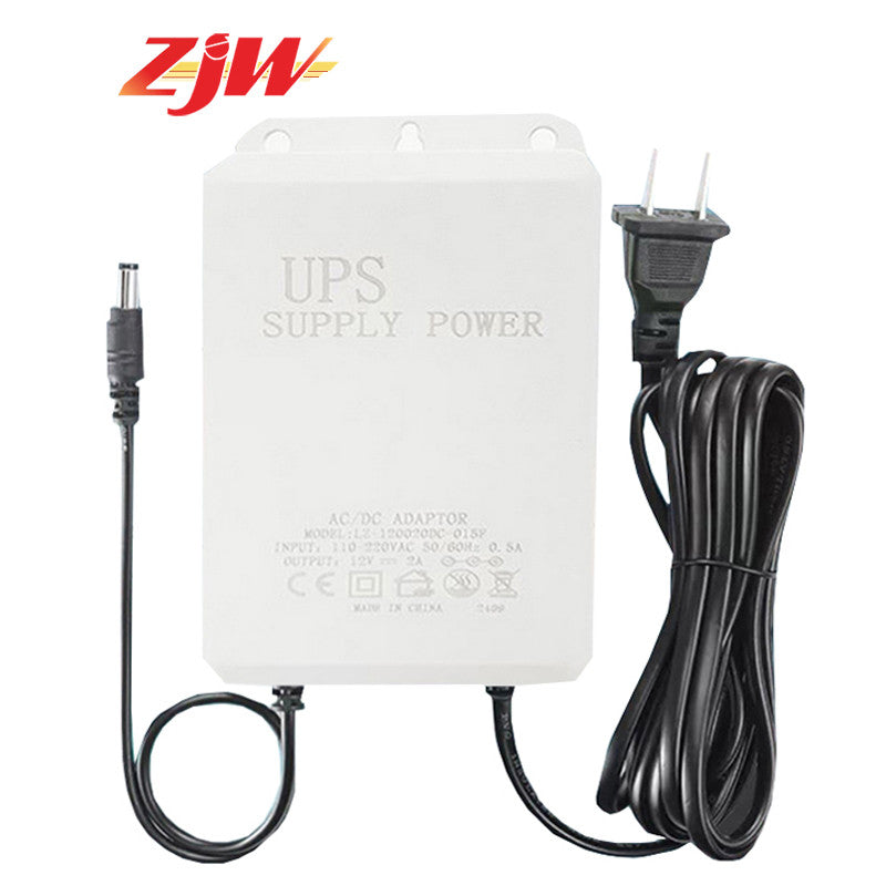 ZJW 12V 2A 3600MA Uninterruptible Power Supply UPS Battery Backup for CCTV Camera V380 Wifi Camera
