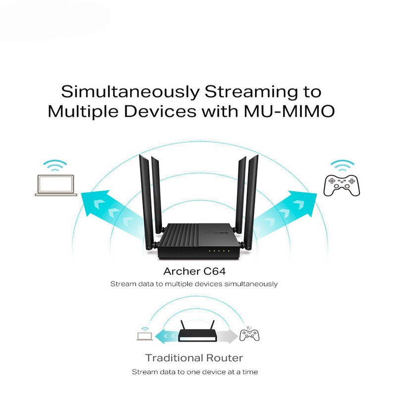 Archer C64 AC1200 Wireless MU-MIMO WiFi Router