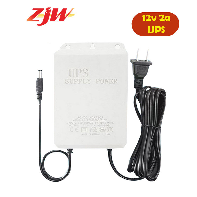 ZJW Uninterruptible Power Supply  12V 2A Mini UPS Battery Backup for CCTV Camera V380 Wifi Camera