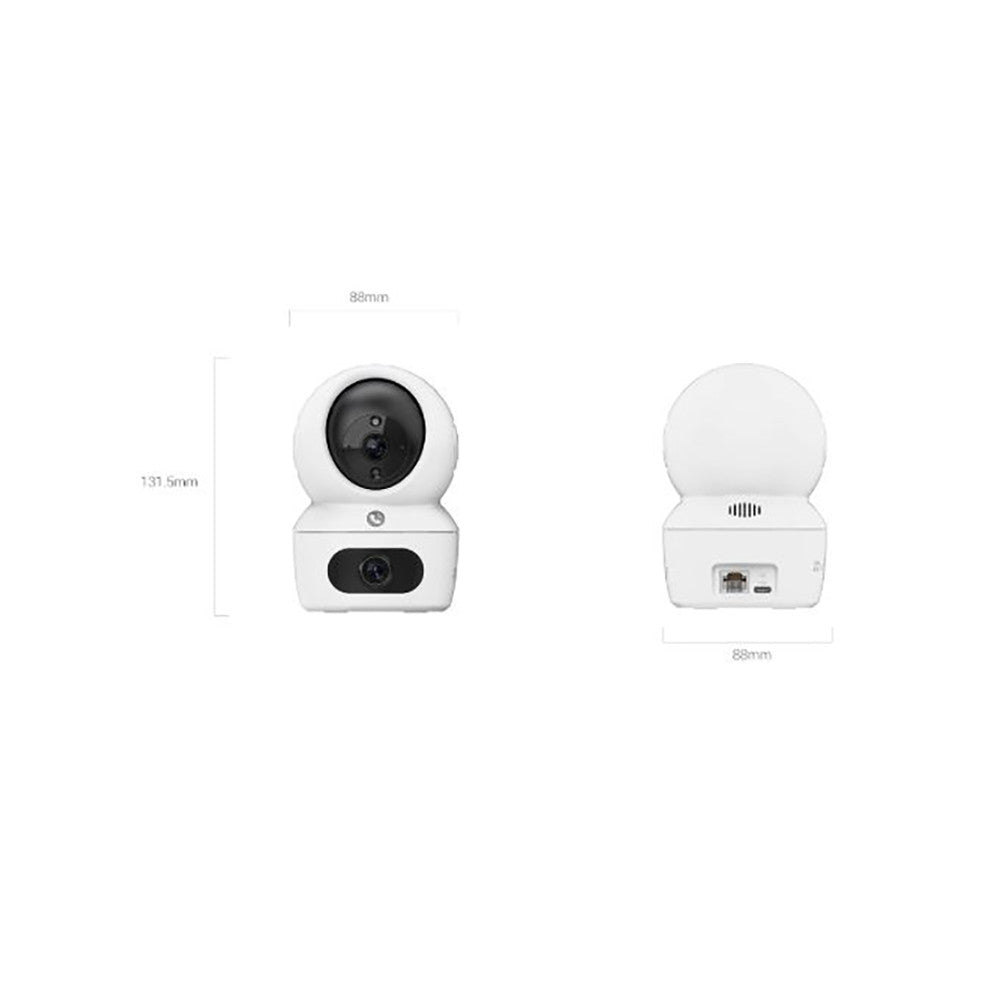 EZVIZ H7C 2k+ Dual Lens Pan & Tilt Wi-Fi Security Indoor CCTV Camera 2Way Calling With Touch Button