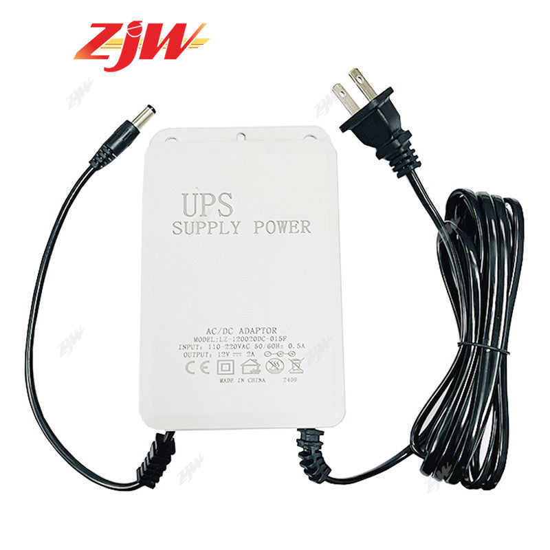 ZJW Uninterruptible Power Supply  12V 2A Mini UPS Battery Backup for CCTV Camera V380 Wifi Camera