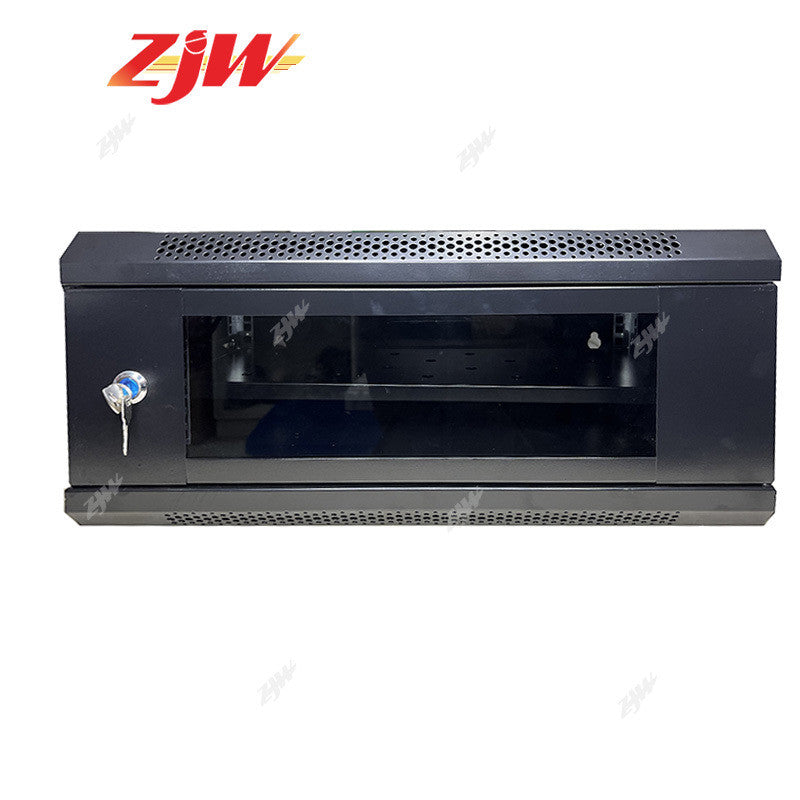 ZJW 4U  Data Cabinet Network Cabinet Wall-mounted Monitoring Weak-box Computer Cabinet