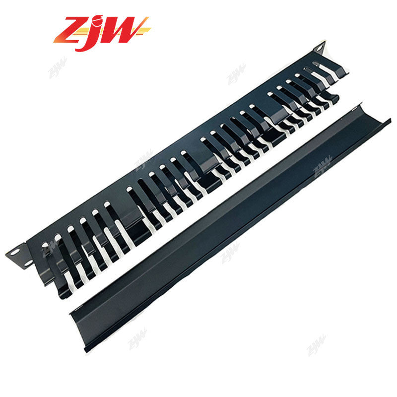 ZJW 24 / 48 Ports Patch Panel Detachable Lable Coupler Keystone Patch Panel Durable Steel For Office