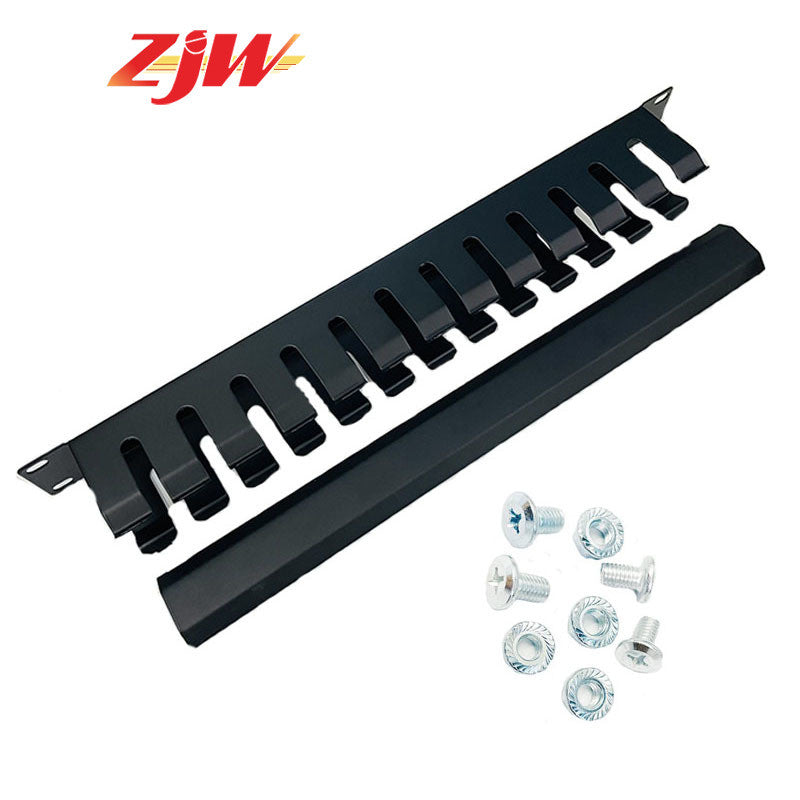 ZJW 24 / 48 Ports Patch Panel Detachable Lable Coupler Keystone Patch Panel Durable Steel For Office