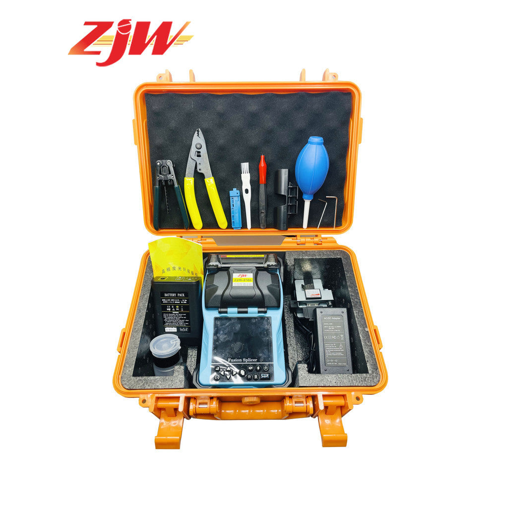 ZJW FM6 Automatic Fusion  Machine Fiber Optic Fusion Splicer  Mechine FTTH Fiber Welding (Non-COD)