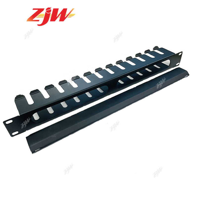ZJW 24 / 48 Ports Patch Panel Detachable Lable Coupler Keystone Patch Panel Durable Steel For Office