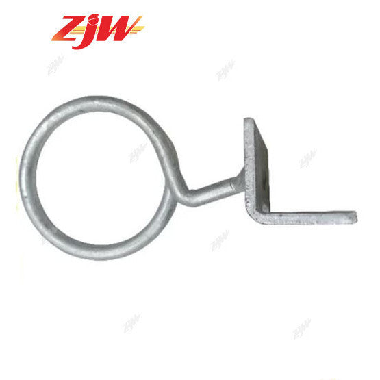 ZJW FTTH Fiber House Bracket Metallic Fiber Optic Cable Clamp / Bridle Ring