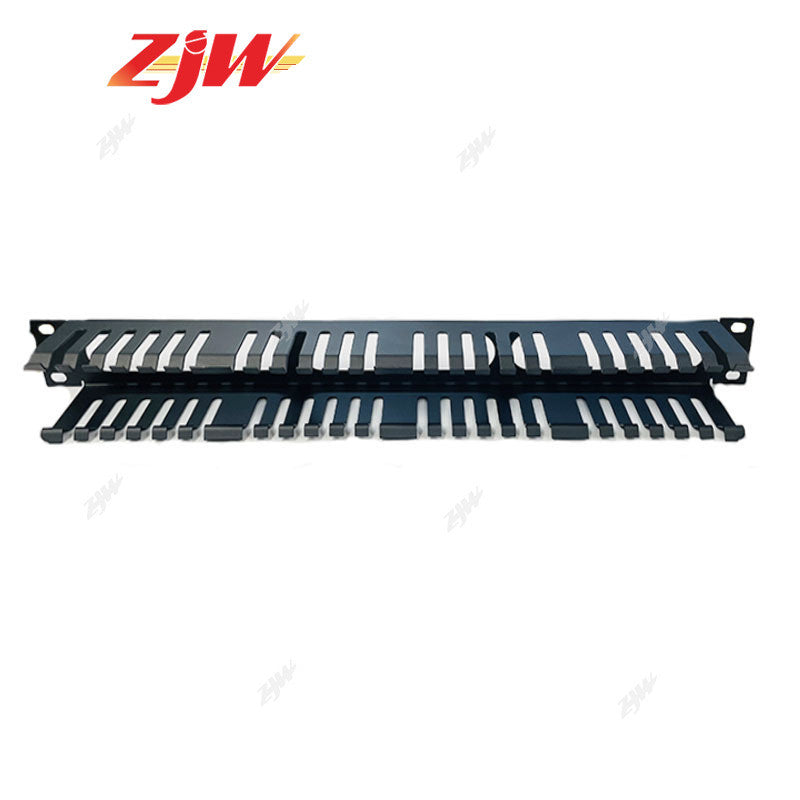 ZJW 24 / 48 Ports Patch Panel Detachable Lable Coupler Keystone Patch Panel Durable Steel For Office