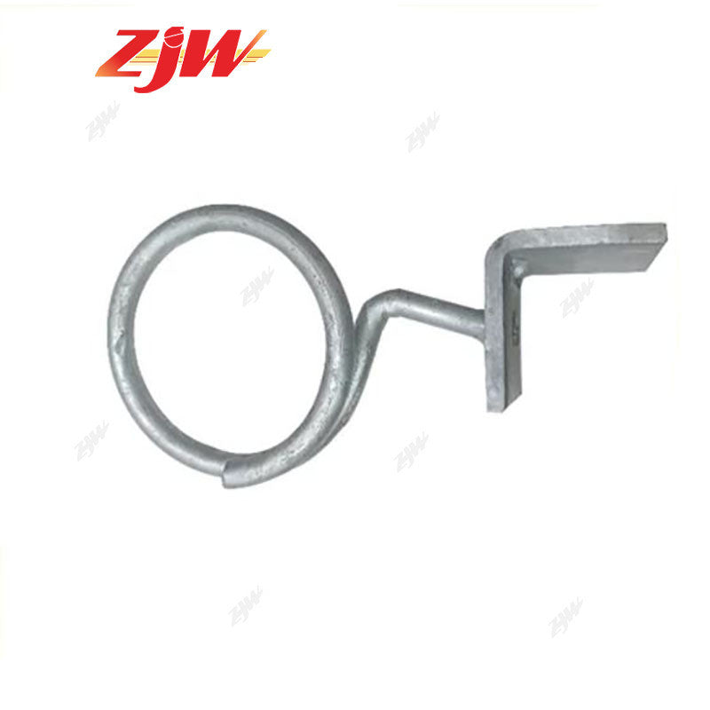 ZJW FTTH Fiber House Bracket Metallic Fiber Optic Cable Clamp / Bridle Ring