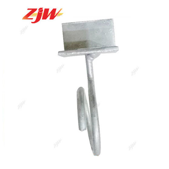 ZJW FTTH Fiber House Bracket Metallic Fiber Optic Cable Clamp / Bridle Ring