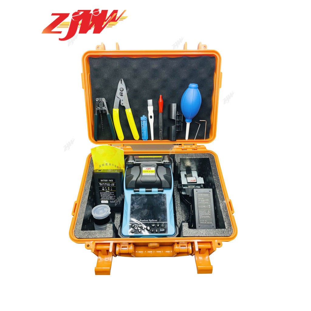ZJW FM6 Automatic Fusion  Machine Fiber Optic Fusion Splicer  Mechine FTTH Fiber Welding (Non-COD)