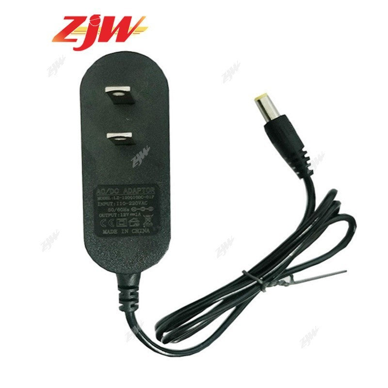 ZJW 12V 1A Power Adapter AC100-240V 12W Power Supply with LED light (Oval)