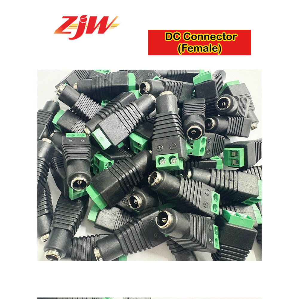 ZJW 100pcs DC Male/ Female Connectors