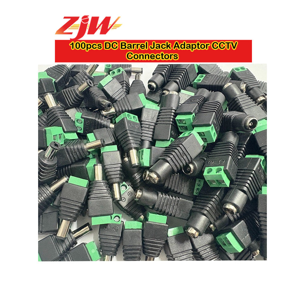 ZJW 100pcs DC Male/ Female Connectors