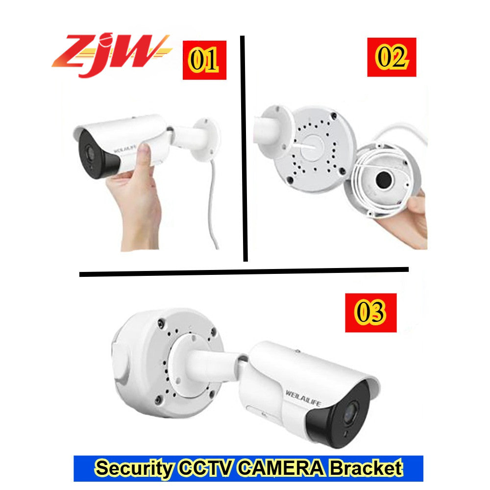 ZJW Dome Camera Junction Box Security Camera Bracket CCTV IP Surveillance Cameras Holder ABS
