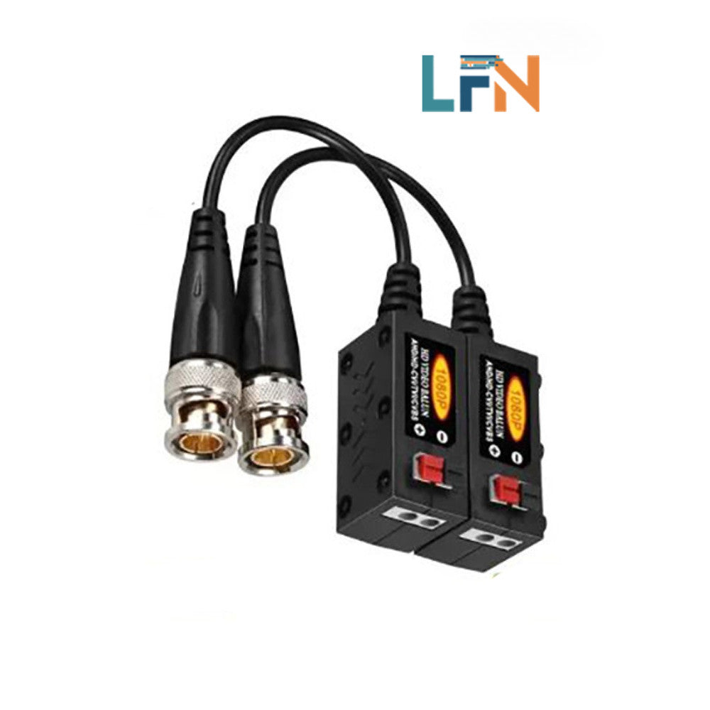 ZJW 8mp TVI/CVI/AHD/CVBS Camera CCTV BNC CAT5 Video Balun Passive Transceiver Adapter Connector
