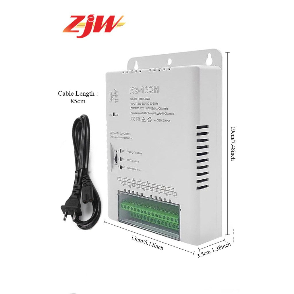 K2-4CH/8CH 12V 1A CCTV Centralized Power Supply Channel Output Switching Mode Power Supply