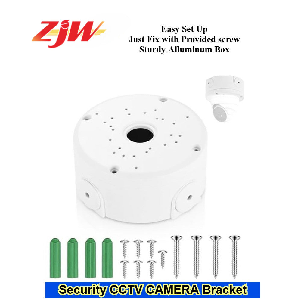 ZJW Dome Camera Junction Box Security Camera Bracket CCTV IP Surveillance Cameras Holder ABS
