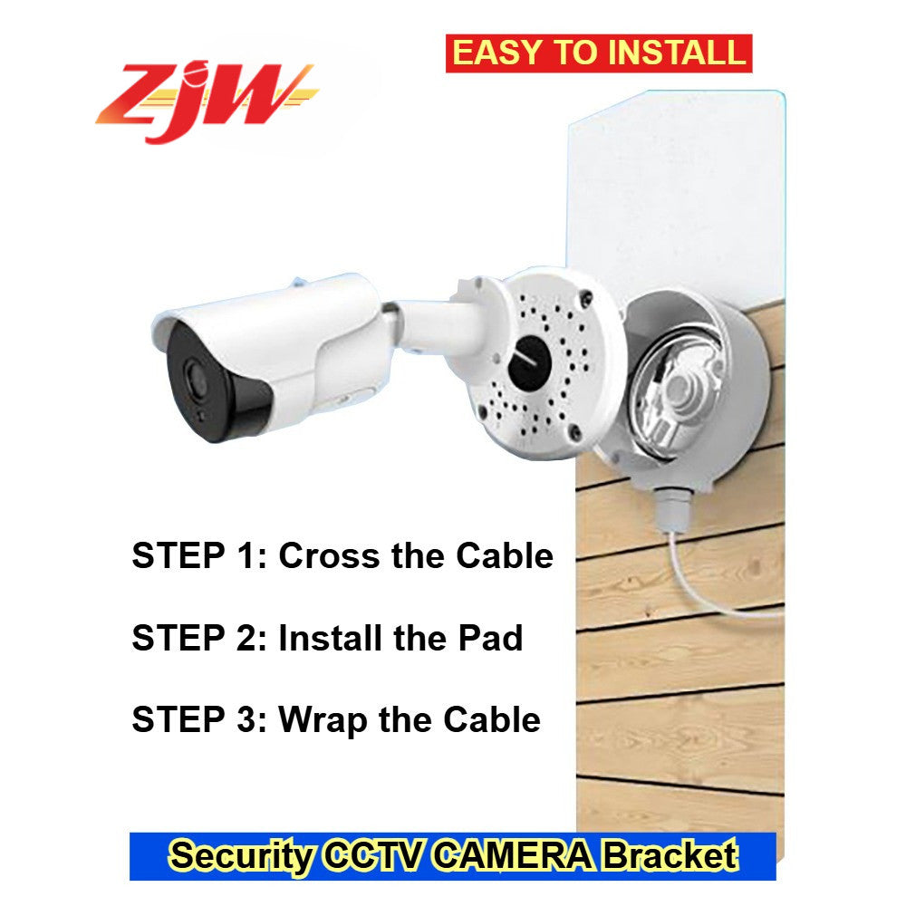 ZJW Dome Camera Junction Box Security Camera Bracket CCTV IP Surveillance Cameras Holder ABS