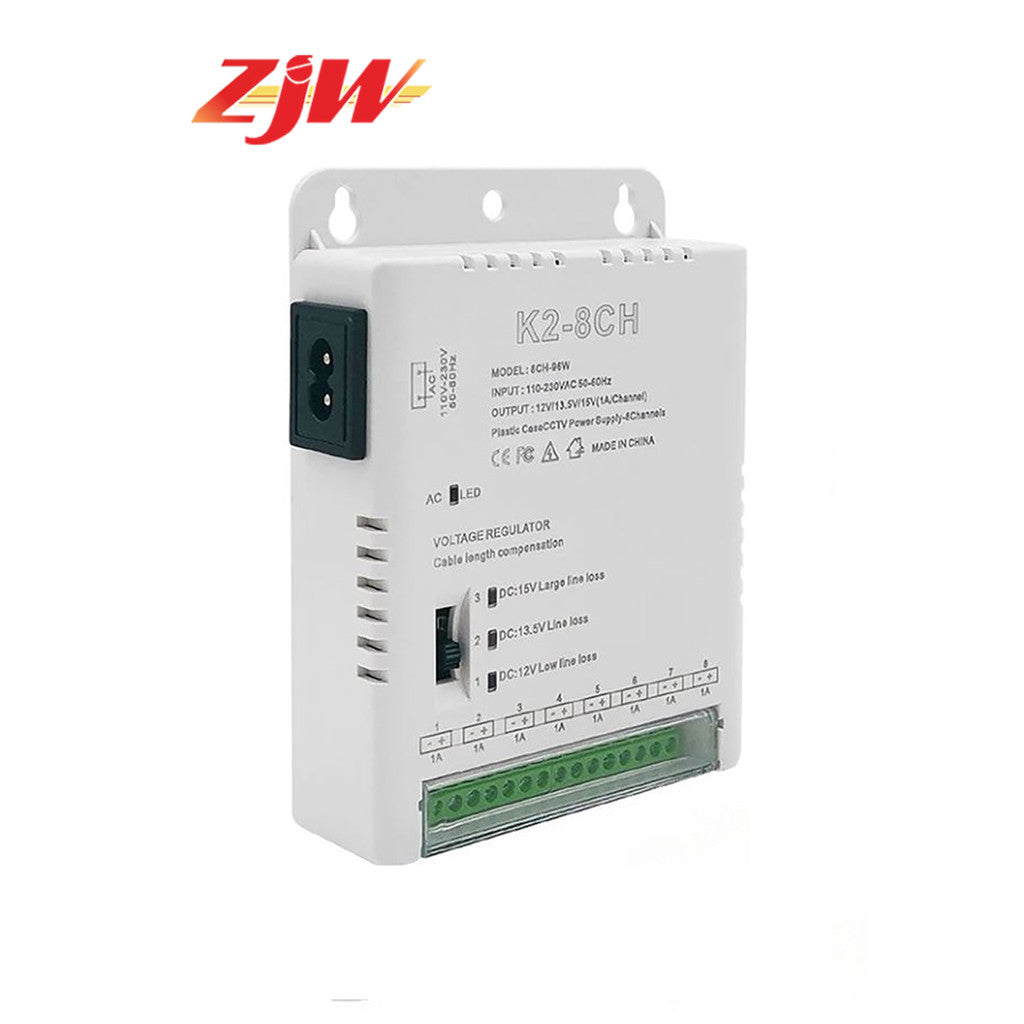 K2-4CH/8CH 12V 1A CCTV Centralized Power Supply Channel Output Switching Mode Power Supply