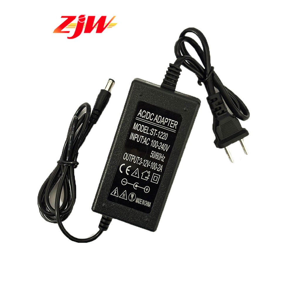 ZJW Adjustable LED Display 3V-12V 2A of voltage 3V 4.5V 5V 6V 7.5V 8V 9V 10V 12V 2A 24W Power Supply