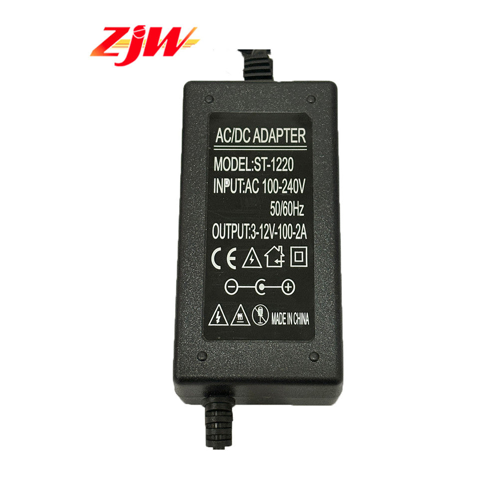 ZJW Adjustable LED Display 3V-12V 2A of voltage 3V 4.5V 5V 6V 7.5V 8V 9V 10V 12V 2A 24W Power Supply
